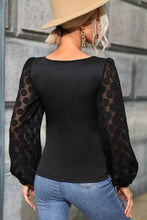 Load image into Gallery viewer, V-Neck Balloon Sleeve Blouse
