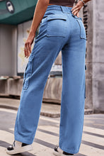 Load image into Gallery viewer, Buttoned High Waist Loose Fit Jeans
