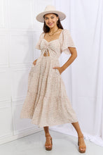 Load image into Gallery viewer, HEYSON Let It Grow Full Size Floral Tiered Ruffle Midi Dress
