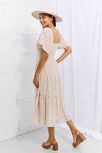 Load image into Gallery viewer, HEYSON Let It Grow Full Size Floral Tiered Ruffle Midi Dress
