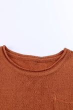 Load image into Gallery viewer, Exposed Seam Round Neck Knit Top
