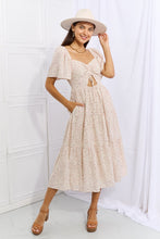 Load image into Gallery viewer, HEYSON Let It Grow Full Size Floral Tiered Ruffle Midi Dress
