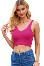 Load image into Gallery viewer, V-Neck Ribbed Knit Tank
